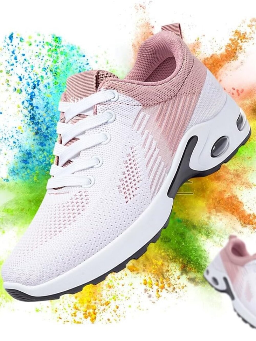 Womens Sneakers Air Cushion Running Shoes Lightweight Tennis Walking Shoes